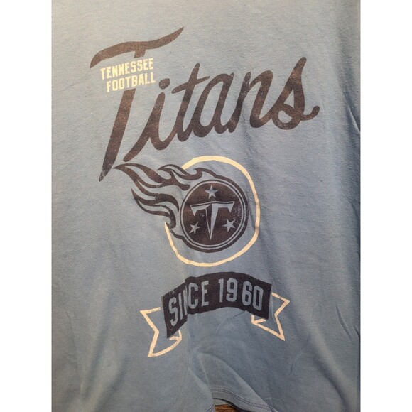 Women's Junk Food  Tank Top Shirt Blue Tennessee TITANS Size L EUC - Picture 3 of 4
